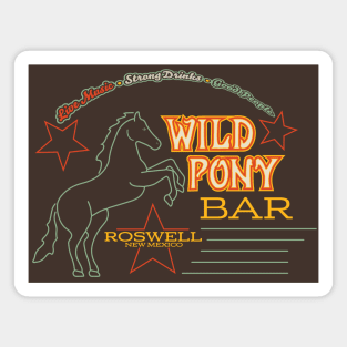 Wild Pony Bar Magnet